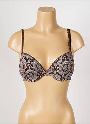 Sutien efect material satinat top sutien modelat maro PASSIONATA femeie