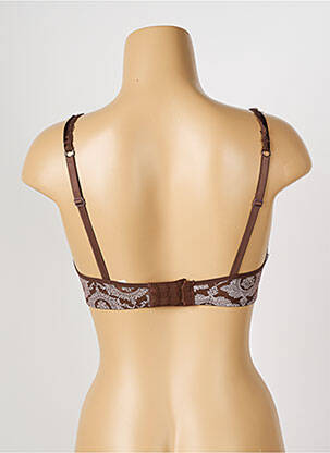 Sutien efect material satinat top sutien modelat maro PASSIONATA femeie