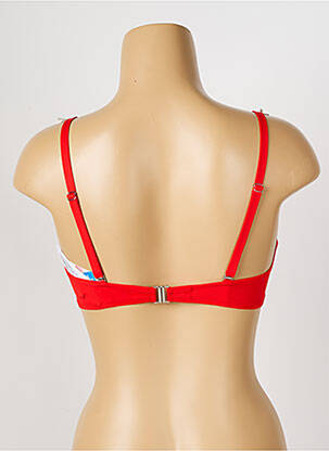 Sutien de costum de baie elasticitate top sutien modelat roșu ANTIGEL femeie