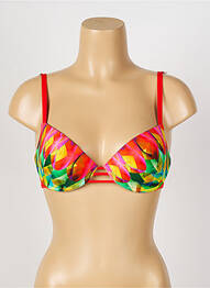 Sutien de costum de baie elasticitate top sutien modelat roșu ANTIGEL femme