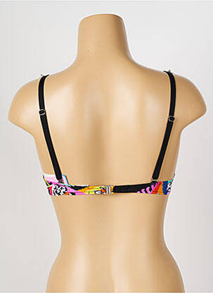 Sutien de costum de baie elasticitate top sutien push-up negru ANTIGEL femeie