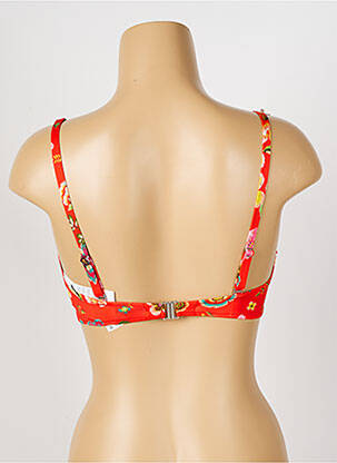 Sutien de costum de baie elasticitate top sutien modelat roșu ANTIGEL femeie