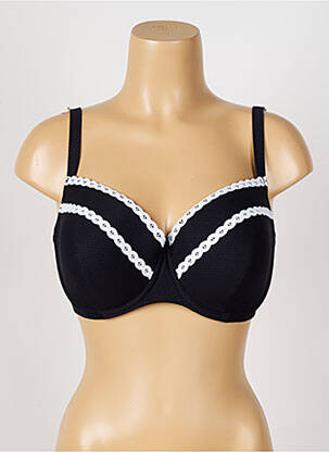 Sutien de costum de baie elasticitate top sutien modelat negru ANTIGEL femeie