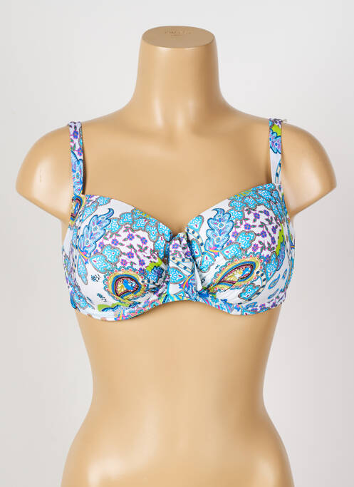 Sutien de costum de baie albastru ANTIGEL femeie