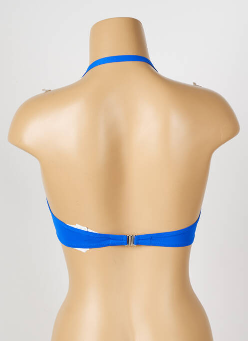 Sutien de costum de baie elasticitate top bentiță albastru ANTIGEL femme