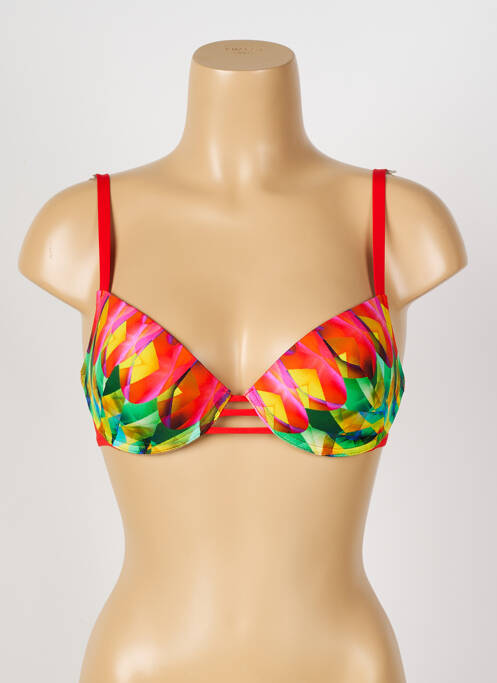 Sutien de costum de baie elasticitate top sutien modelat roșu ANTIGEL femme