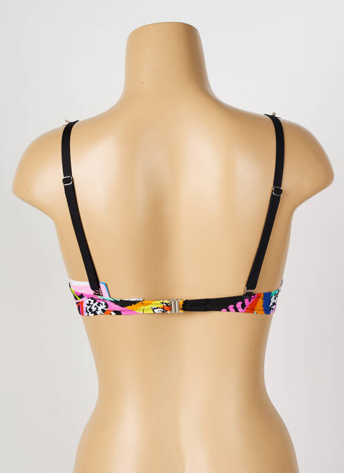 Sutien de costum de baie elasticitate top sutien push-up negru ANTIGEL femme