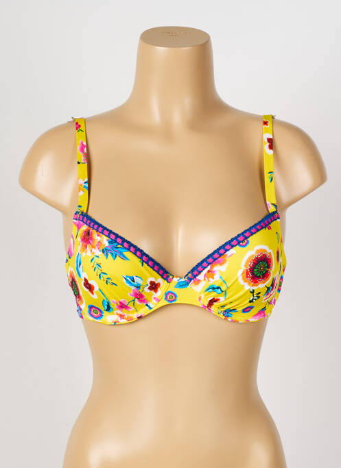 Sutien de costum de baie galben ANTIGEL femeie