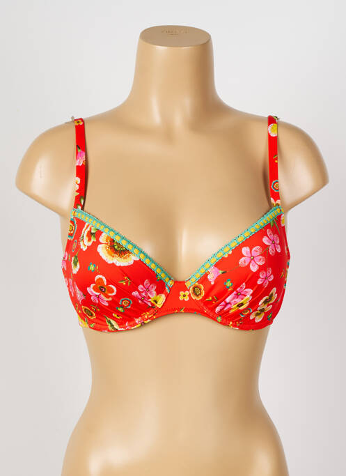 Sutien de costum de baie roșu ANTIGEL femeie