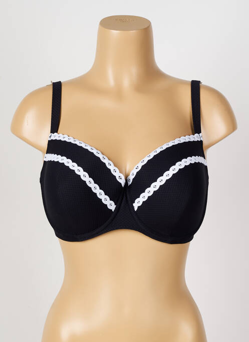 Sutien de costum de baie negru ANTIGEL femeie