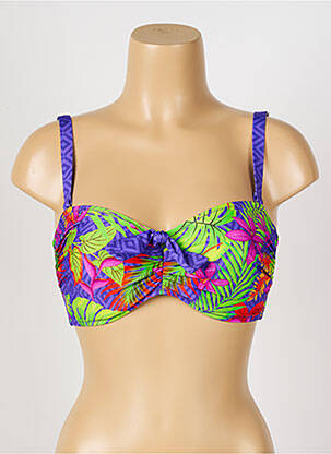Sutien de costum de baie elasticitate top bentiță violet ANTIGEL femeie
