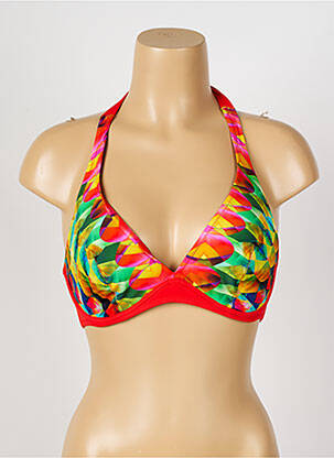 Sutien de costum de baie roșu ANTIGEL femeie