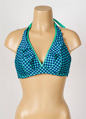 Sutien de costum de baie elasticitate top triunghiuri verde ANTIGEL femeie