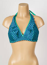 Sutien de costum de baie elasticitate top triunghiuri verde ANTIGEL femeie