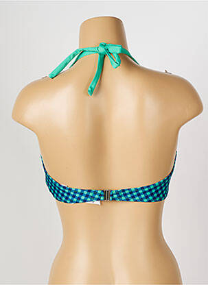 Sutien de costum de baie elasticitate top triunghiuri verde ANTIGEL femeie