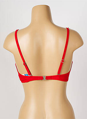Sutien de costum de baie elasticitate top sutien modelat roșu ANTIGEL femeie