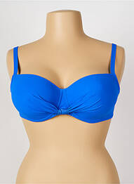 Sutien de costum de baie elasticitate top sutien modelat albastru ANTIGEL femeie