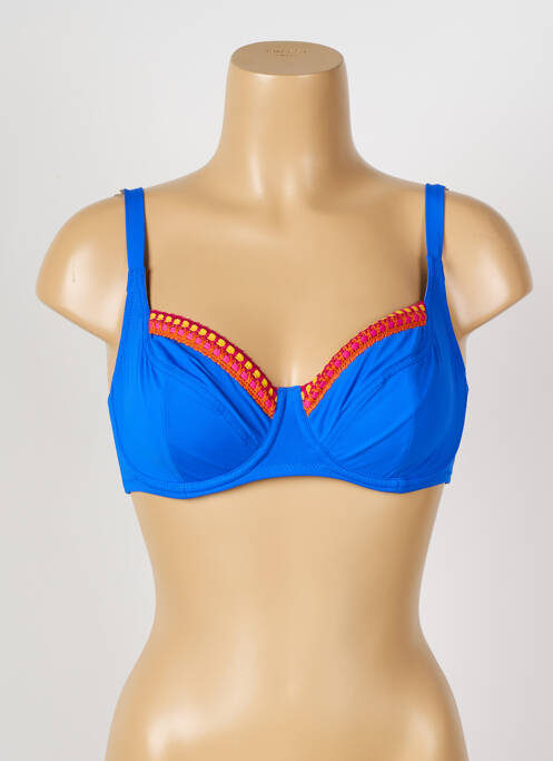 Sutien de costum de baie albastru ANTIGEL femeie