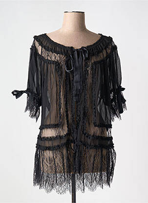 Halat de casă negru MARJOLAINE femeie