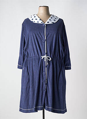 Cămașă de noapte mâneci lungi albastru REGENCE femme