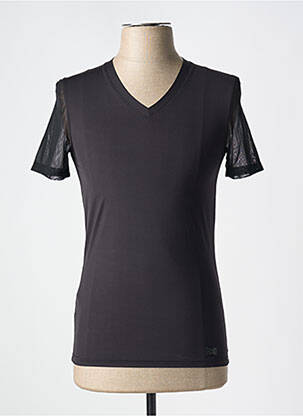 Tricou elasticitate mâneci scurte negru HOM bărbat