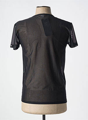 Tricou croială cambrată mâneci scurte negru BODY ART bărbat