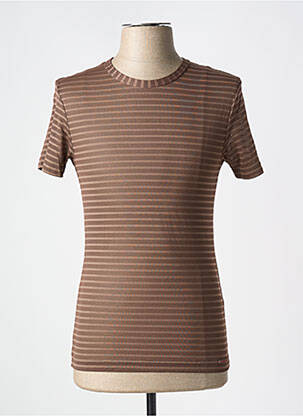 Tricou elasticitate mâneci scurte maro OLAF BENZ bărbat