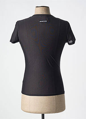 Tricou elasticitate mâneci scurte negru MANSTORE bărbat