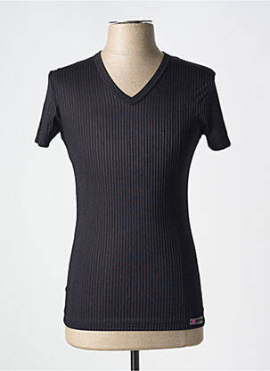 Tricou elasticitate mâneci scurte negru MANSTORE bărbat