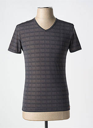 Tricou elasticitate mâneci scurte gri OLAF BENZ bărbat