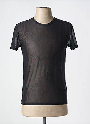 Tricou croială cambrată mâneci scurte negru BODY ART bărbat