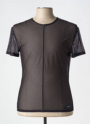 Tricou croială cambrată mâneci scurte negru HOM bărbat