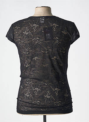 Tricou broderie mâneci scurte negru MANSTORE bărbat