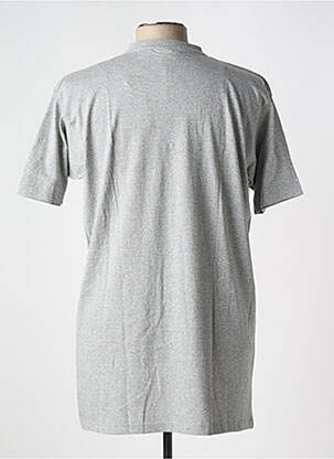 Tricou țesătură melanj mâneci scurte gri HOM bărbat