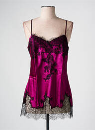 Top/caraco țesătură satinată violet MARJOLAINE femme