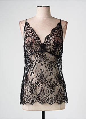 Top/Caraco negru MARJOLAINE femeie