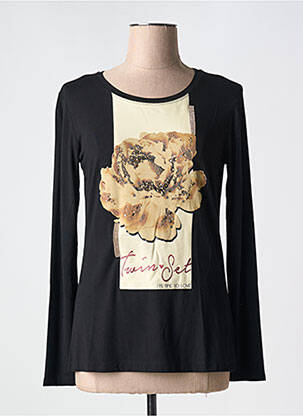 Tricou negru TWIN-SET SIMONA BARBIERI femeie