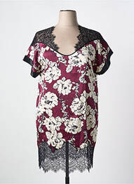 Cămașă de noapte imprimeu floral violet MARJOLAINE femme