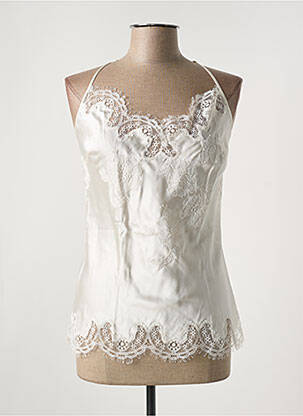 Top/Caraco alb MARJOLAINE femeie