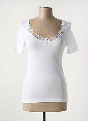 Tricou alb MADIVA femeie