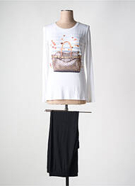 Pijama țesătură jerseu bej TWIN-SET SIMONA BARBIERI femme