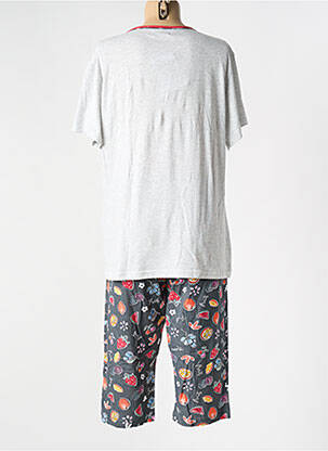Pijama țesătură jerseu gri MASSANA femeie