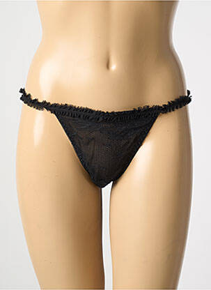 Tanga elasticitate negru MARJOLAINE femeie
