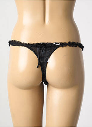 Tanga elasticitate negru MARJOLAINE femeie