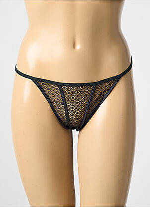 Tanga negru MARJOLAINE femeie