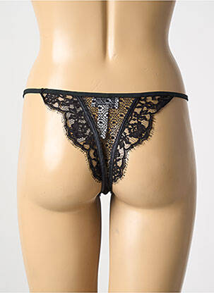Tanga elasticitate negru MARJOLAINE femeie