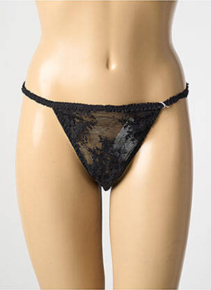 Tanga elasticitate negru MARJOLAINE femeie
