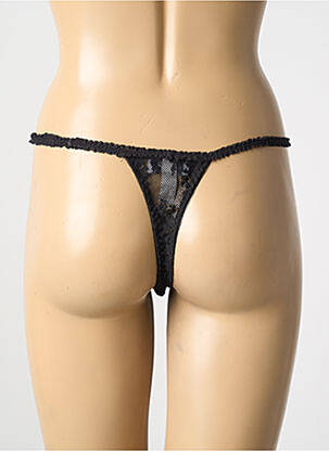 Tanga elasticitate negru MARJOLAINE femeie