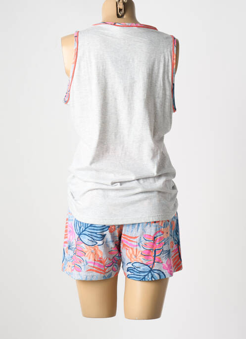 Pijama țesătură jerseu gri MASSANA femme