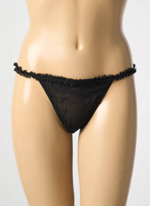Tanga negru MARJOLAINE femeie